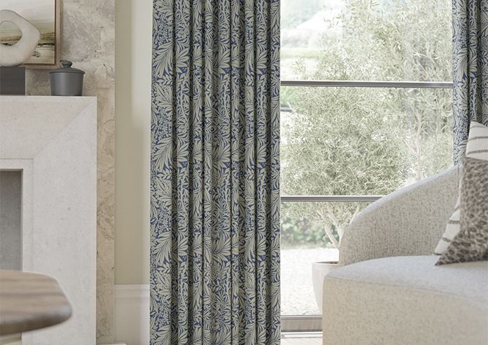 William Morris Larkspur, Woven Indigo - Made to Measure Curtains - Image 5